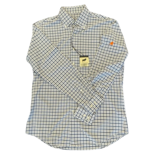 Horn Legend Button Down Grey/Navy Check - SALE