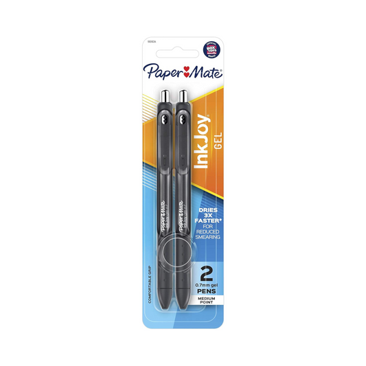 Paper Mate InkJoy Gel Pen 2pk - Black or Blue