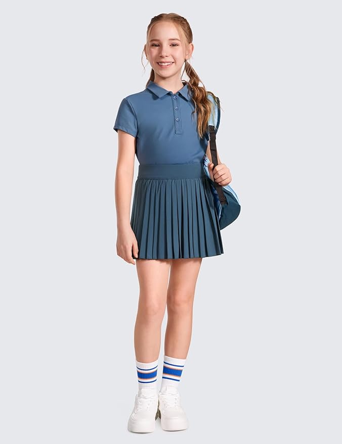 Youth Girls Pleated Tennis Skirt - 3 colors