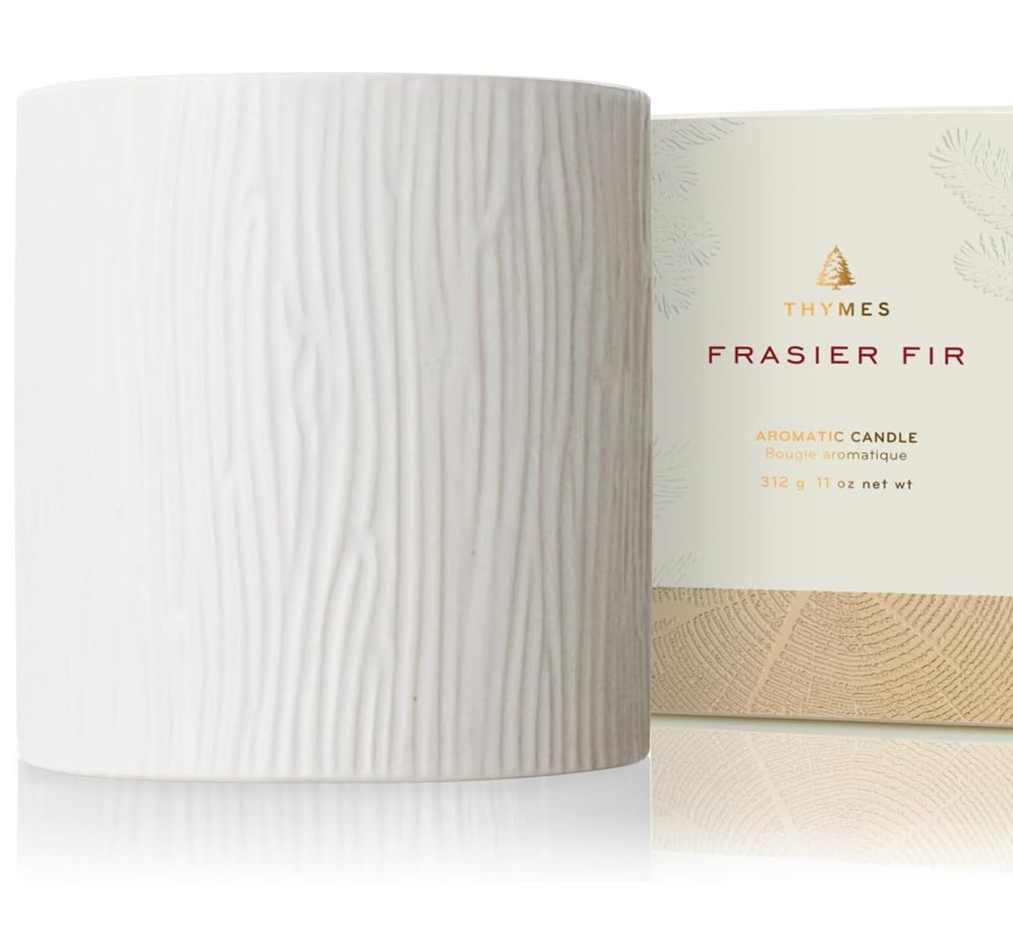 Frasier Fir Gilded Ceramic Candle