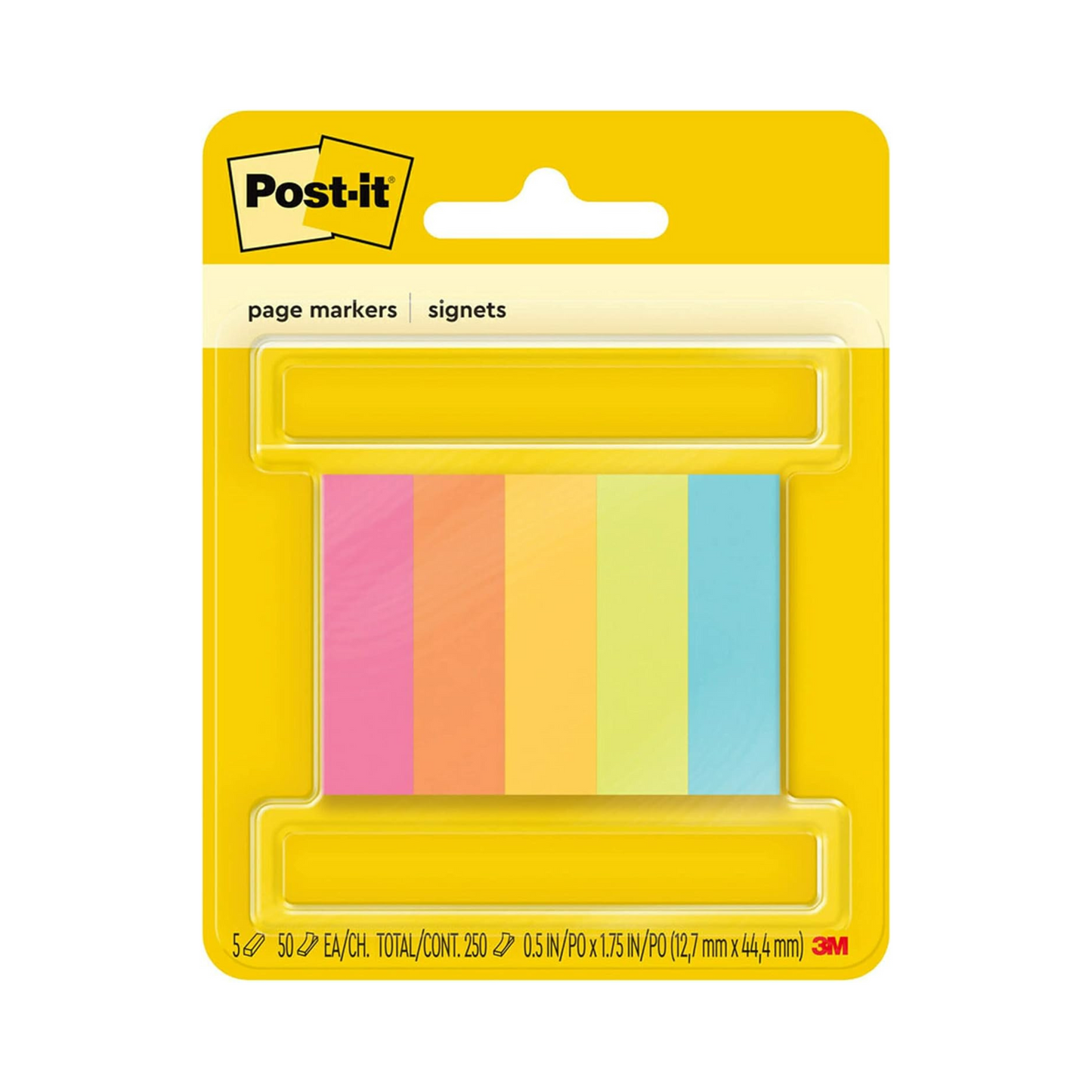 Post-It Page Markers - .5" x 1.75"