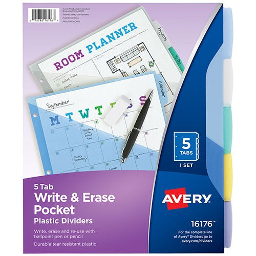 Avery Write-On Dividers - Different Options Available