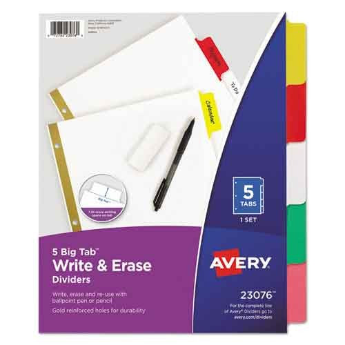 Avery Write-On Dividers - Different Options Available