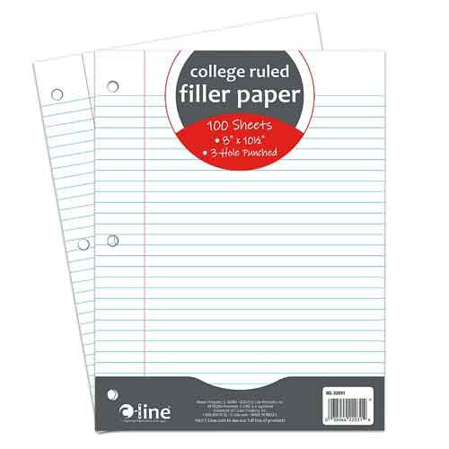 Filler Paper - College Ruled – Norfolk Academy Bulldog Bookstore