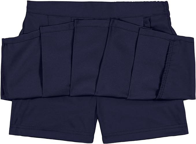 Youth Pleated Twill Navy Scooter