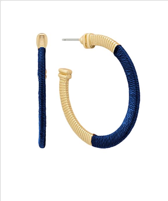 Gold and Colored Thread Hoop - 2 colors