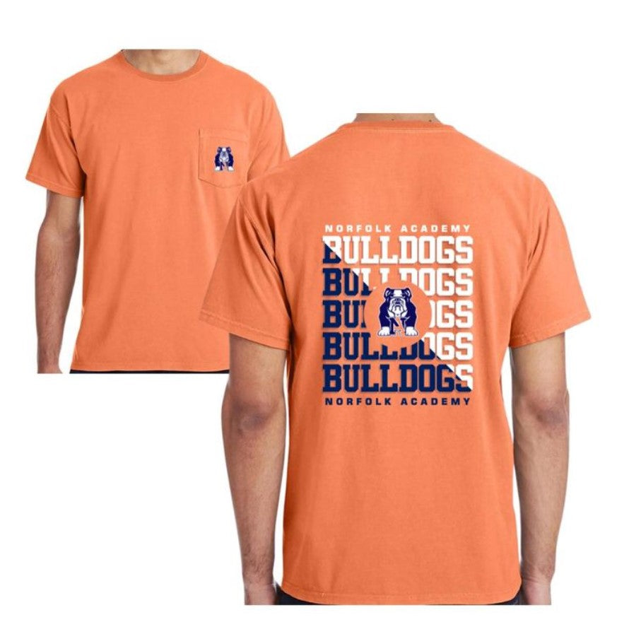 Front and Back Logo T-shirt - SALE – Norfolk Academy Bulldog Bookstore