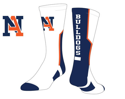 Bulldogs Perimeter Crew Socks