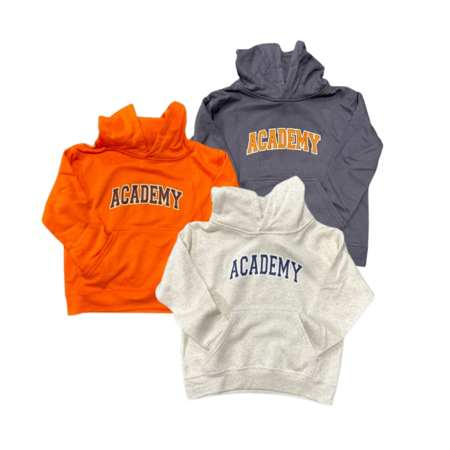 Youth Arched Academy Hooded Sweatshirt- 3 color choices